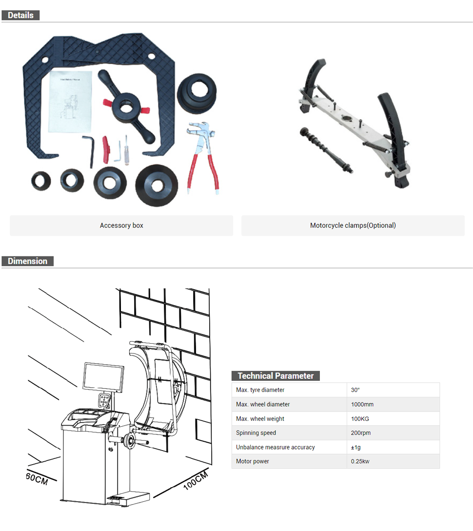 RH-W600 Wheel Balancer_SAFE- Car Lifts